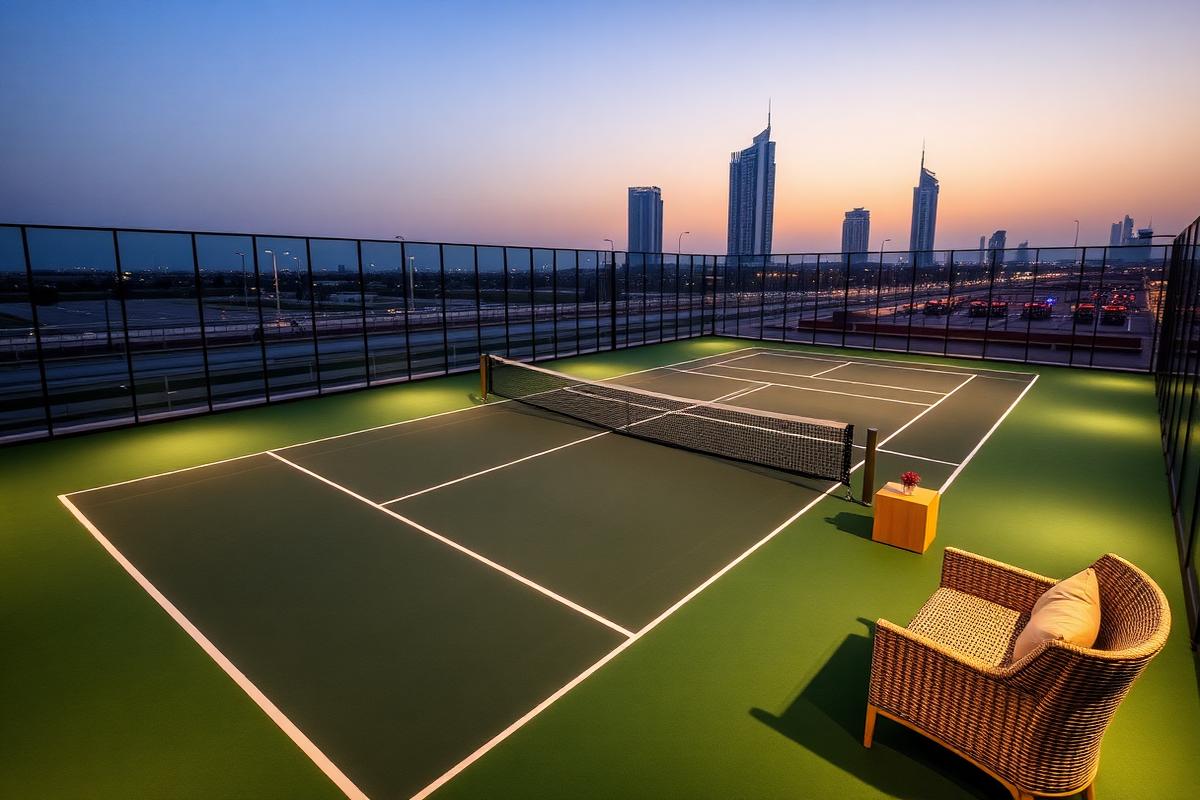 Al Barsha Padel Club courts