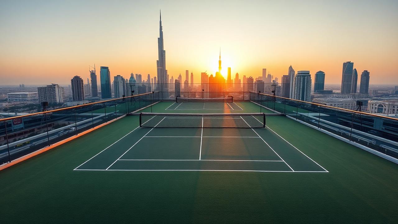 Al Barsha Padel Club — Outdoor panoramic court